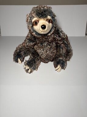 Douglas Sloth Plush Stuffed Animal Brown Gray Soft Cuddle Toy Realistic